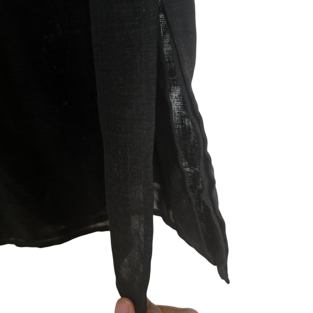 MaxMara Black Virgin Wool Skirt Size 6 Made in Italy Knee Length Women's Work - Picture 8 of 10